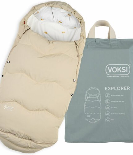 Voksi Explorer Baby Footmuff Seashell Sand
