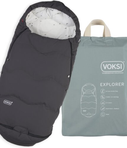 baby footmuff Voksi Explorer Grey - Sleeping Bag for stroller and car seat