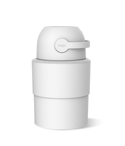 Pure Magic Heka Baby Diaper Pail, Medium - White